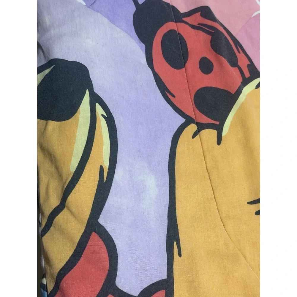 1990s Disney Winnie The Pooh & Tigger Reversible Twin Comforter READ! STAINS